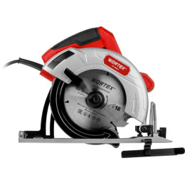 Циркулярная пила WORTEX CS 1655-1 в кор. 1200 Вт, 160 мм, пропил до 55 мм, алюм. подошва