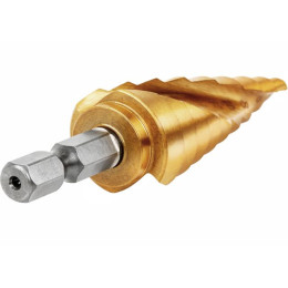 Сверло по металлу ступенчатое 4-20 мм HSS TIN GEPARD