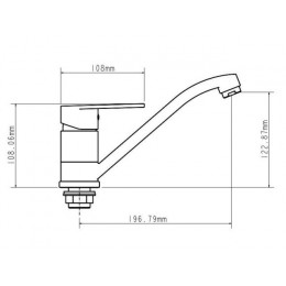 Смеситель для кухни D40-A, серия 300, ECONOCE