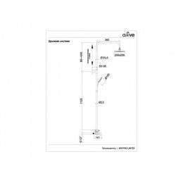Душевая система (Lt) D35 A-52000, a-five