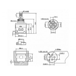Картридж-дивертор D26 для смесителя, тип G, AV Engineering