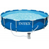 Каркасный бассейн Metal Frame, круглый, 366х76 см + фильтр-насос 220 В, INTEX