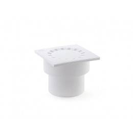 Сливной трап верт. 110 сух.затв., реш.пласт. 150х150 мм, бел. РТП