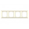 Рамка 4-ая горизонтальная кремовая, DARIA, MUTLUSAN