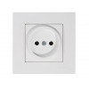 Розетка 1-ая (скрытая, б/з) белая, RITA, MUTLUSAN