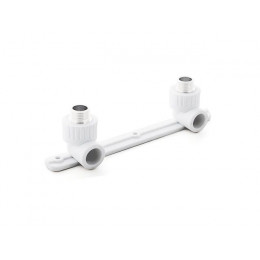 Колено ПП комб.под смеситель нар. 20х1/2", бел. РТП