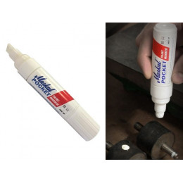 Маркер промышл. перманентный на основе жидк. краски MARKAL POCKET БЕЛЫЙ