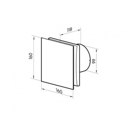 Вентилятор вытяжной накладной Agat 100 ZERNBERG