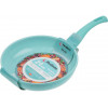 Сковорода ф 24х5.5 см, алюм., антиприг. покр., серия Cook&Fun, голубая, PERFECTO LINEA