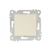 Выключатель 1-клав. (скрытый, без рамки, винт. зажим) кремовый, RITA, MUTLUSAN