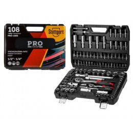Набор головок и бит 108пр. 1/4",1/2" PRO STARTUL STUTTGART (PRO-108S)