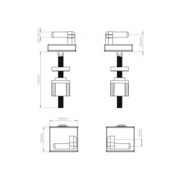 Крепеж для сиденья унитаза Shell, AV Engineering