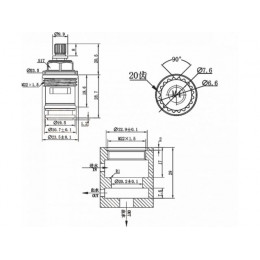 Кран-букса керамическая, тип H, AV Engineering