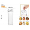 Банка для сыпучих продуктов, 1900 мл, серия Handy Plus, PERFECTO LINEA