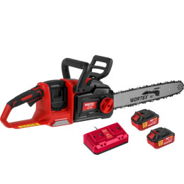 Аккум. пила цепная WORTEX CEC 4036 шина 40 см (16"), 3/8" LP, 1.3 мм XLT SET БЕСЩЁТ, 18В+18В