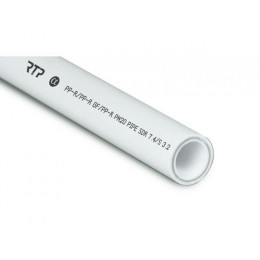 Труба ПП стекловолокно 25х3,5 PN20 бел. 2м РТП