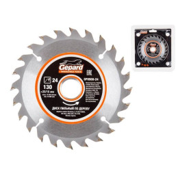 Диск пильный 130х20/16 мм 24 зуб. по дереву GEPARD