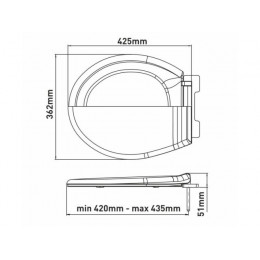Сиденье для унитаза с микролифтом OSKAR, AV Engineering