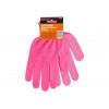Перчатки нейлон, ПВХ "Микроточка" розовые STARTUL