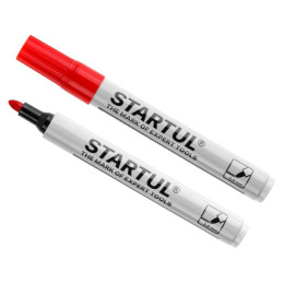 Маркер промышл. перманентный фетровый красный STARTUL PROFI (ST4340-03)