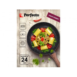 Сковорода ф 24х5.0 см, алюм., антиприг. покр., серия Hardy, PERFECTO LINEA