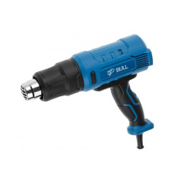 Термовоздуходувка BULL HG 5501 в чем. + набор сопл 1800 Вт, 3 скор., 50-550 °С, ступенч. рег.