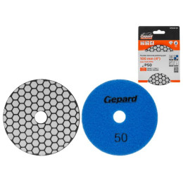 Алмазный гибкий шлифкруг "Черепашка" 100мм P50 сух. GEPARD (GP5023-50)