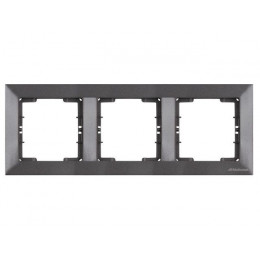 Рамка 3-ая горизонтальная дымчатая, DARIA, MUTLUSAN