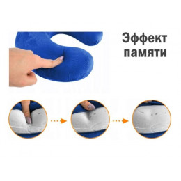 Подушка для путешествий с эффектом памяти, синяя, ARIZONE