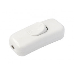 Выключатель на шнур 6А 250В белый, BYLECTRICA