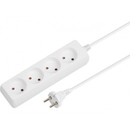 Удлинитель 3м (4 роз., 2,2кВт, б/з, ПВС 2х0,75) Юпитер