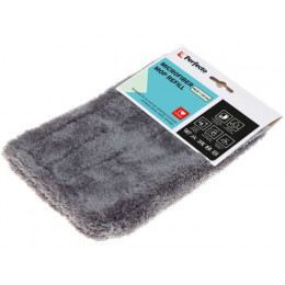 Сменная насадка для швабры из микрофибры, серая, PERFECTO LINEA