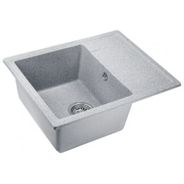 Мойка кухонная из искусственного камня PLATINUM серый 570х465 мм, AV Engineering