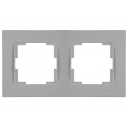 Рамка 2-ая горизонтальная серая, RITA, MUTLUSAN