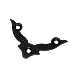 Уголок 70 мм декоративный, фигурный, черн. мат. STARFIX