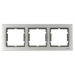 Рамка 3-ая горизонтальная алюминий ELITRA, MUTLUSAN