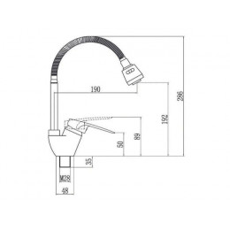 Смеситель для кухни D40-A, серия 370 ECONOCE