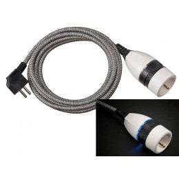 Удлинитель-шнур 3 м (1 роз., 3.3кВт, с/з, ПВС) Brennenstuhl Comfort-Line