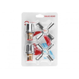 Вентильная головка (кран-букса + маховик) в блистере, (2 шт. инд. упак.) ECONOCE