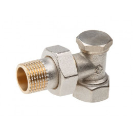 Кран вентильный угловой 1/2" вн.-нар. для радиатора, AV Engineering