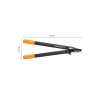 Сучкорез плоскостной L74 FISKARS PowerGear с загнутыми лезвиями средний