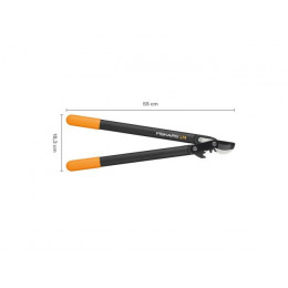 Сучкорез плоскостной L74 FISKARS PowerGear с загнутыми лезвиями средний