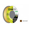 Уплотнитель "E" коричневый 9x4 мм сдвоенный профиль (2х75м) ZOOM CLASSIC