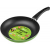 Сковорода ф 26х4.5 см, штамп., алюм., антиприг. покр., серия STARCOOK, зеленая, PERFECTO LINEA