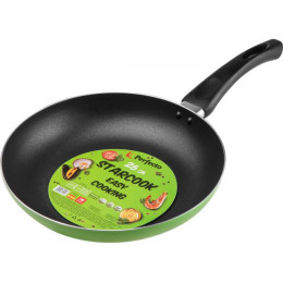 Сковорода ф 26х4.5 см, штамп., алюм., антиприг. покр., серия STARCOOK, зеленая, PERFECTO LINEA