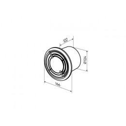 Вентилятор вытяжной накладной Nefrit 125 TURBO ZERNBERG