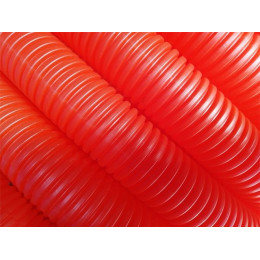 Трубка защитная гофрированная 29/35мм бухта 50м красная (для 25 и 26 трубы)