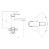 Смеситель для умывальника D35-A, серия 590 ECONOCE
