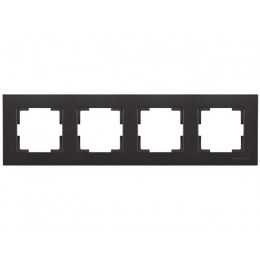 Рамка 4-ая горизонтальная черная, RITA, MUTLUSAN