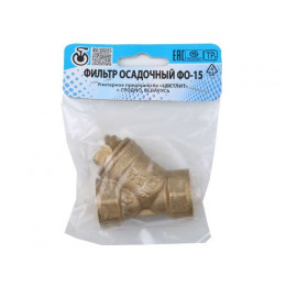 Фильтр косой 1/2" вн.-вн., Цветлит (инд. упак.)